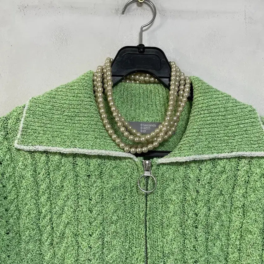 [BUNJANG] 8Seconds Cable Knit Zip-Up Sweater / 특가새)N6235 에잇세컨즈 카라 니트.집업.꽈배기