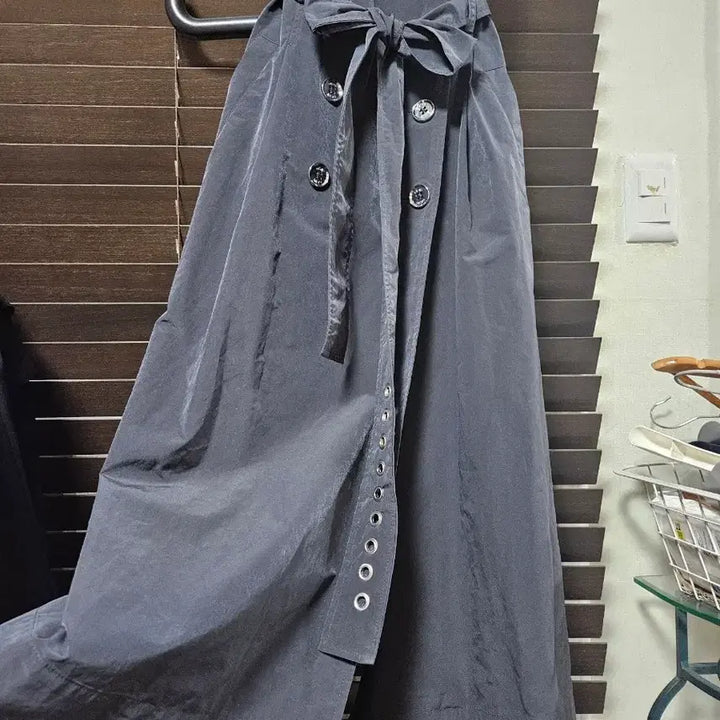 [BUNJANG] DKNY Belted Trench Long Dress / DKNY 벨티드 트렌치  롱 원피스