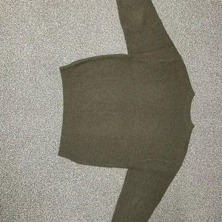 [BUNJANG] Etce Khaki Printed Knit Sweater / Etce 카키 프린팅 니트