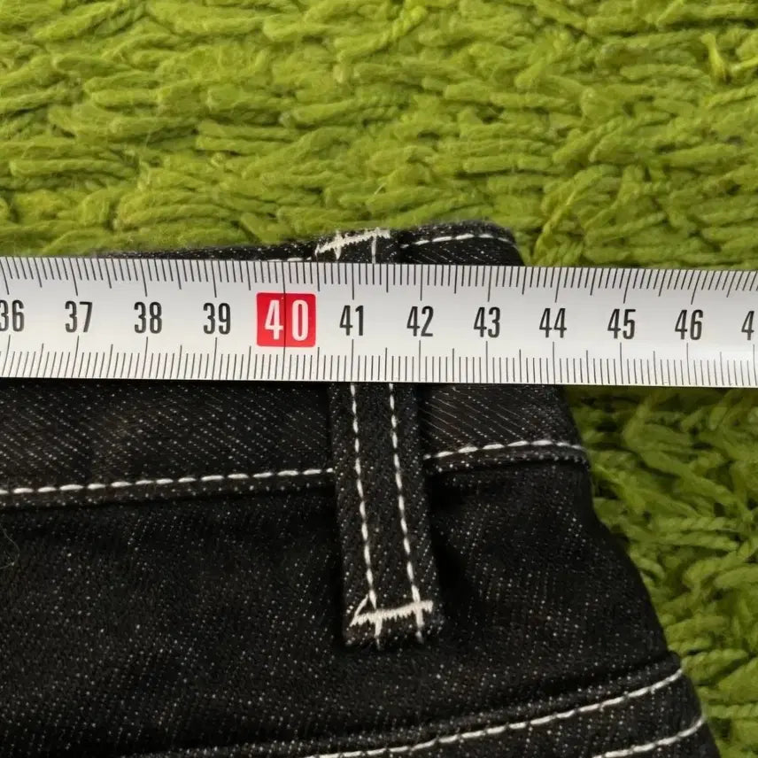 [BUNJANG] Black Wide Denim Pants (34 inch) / (34인치) 블랙 와이드 데님 팬츠 청바지