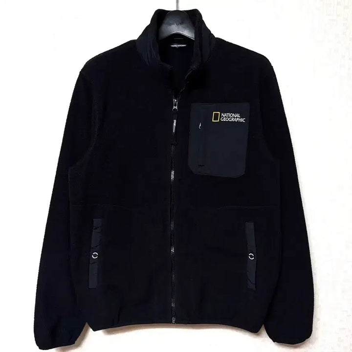 [BUNJANG] National Geographic Fleece Zip-Up Jacket Black / [S,90]내셔널지오그래픽 후리스 플리스 집업 자켓 블랙