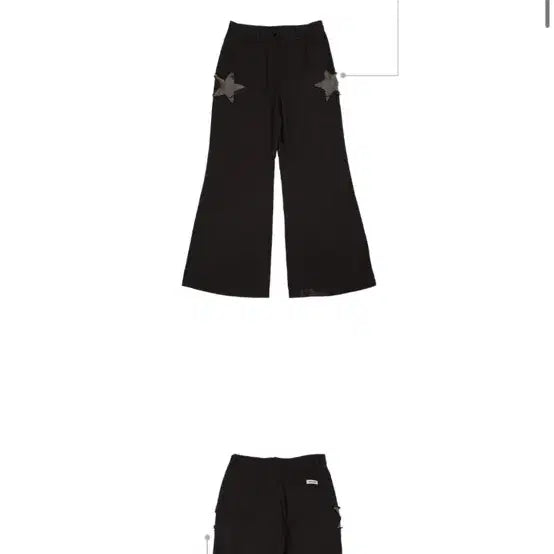 [BUNJANG] Dear My Kiko JIKOO Wide Flare Pants / 디어마이키코 JIKOO 와이드 플레어 팬츠