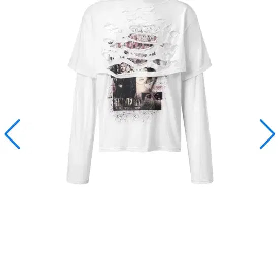 [BUNJANG] Aesir Studios Layered Long Sleeve T-shirt / Aesir studios 흰색 레이어드 티