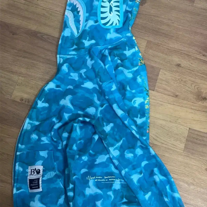 [BUNJANG] BAPE Van Gogh Shark Hoodie / 베이프 반고흐 샤크 후드 급처!!