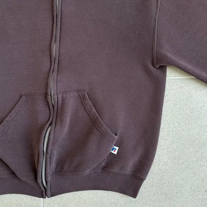 [SOLD OUT] 00s 빈티지 러셀 후드집업 브라운 S