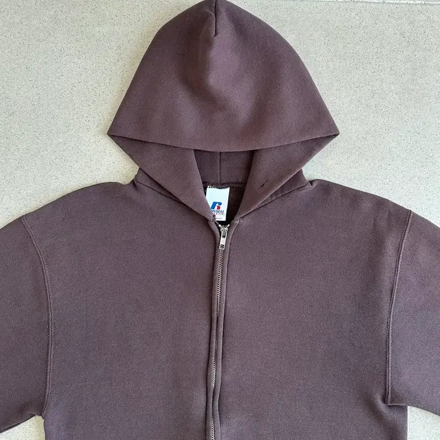 [SOLD OUT] 00s 빈티지 러셀 후드집업 브라운 S