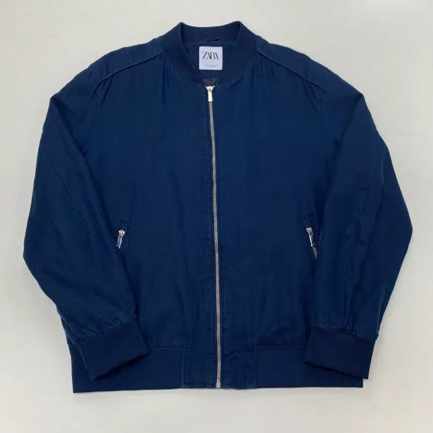 [BUNJANG] ZARA Linen Blouson Jacket (XL) / ZARA 자라 린넨 블루종 자켓 (XL)