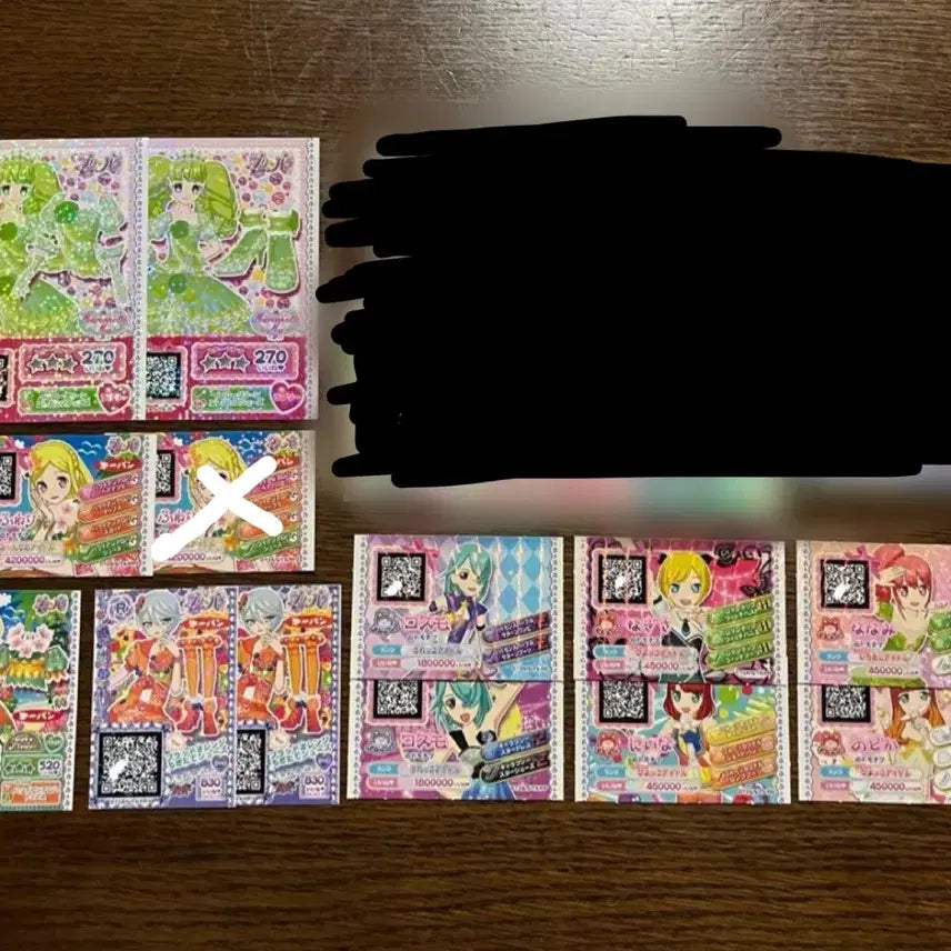 [BUNJANG] Pripara Paruru Hibiki Heidi Grey Friendship Tickets Card Bundle Set / 프리파라 공구 우정티켓 카드 파루루 히비키 하이디 그레이 우정티켓