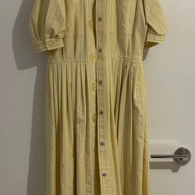 [BUNJANG] EENK Yellow Short Sleeve Dress / EENK 잉크 / 옐로우 반팔 드레스