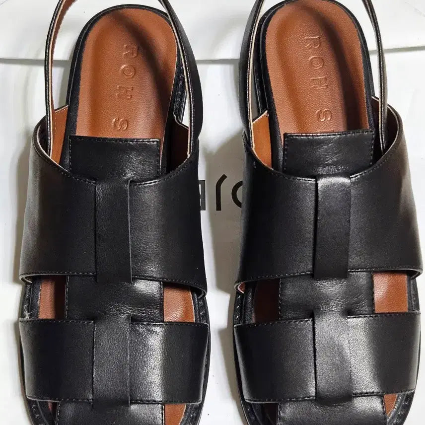 [BUNJANG] Rose Seoul Puzzle Fisherman Sandals Black 235 / 로서울 퍼즐 샌들 블랙 235 피셔맨 샌들 여성샌들