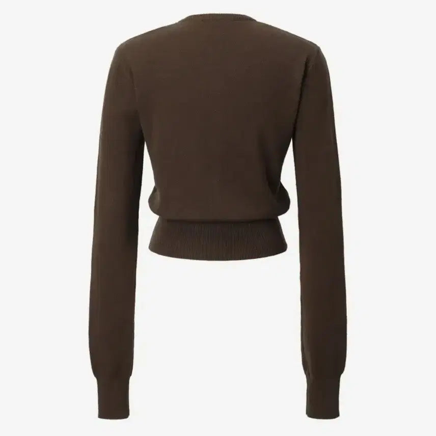 [BUNJANG] Kaki Point Signature Knit Cardigan (Khaki Brown) / 카키포인트 시그니처 니트 가디건 (카키브라운)