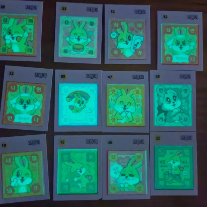 [BUNJANG] Boreumi 2nd Edition Glow-in-the-Dark Seal Sticker Set / 보름이2탄 야광씰