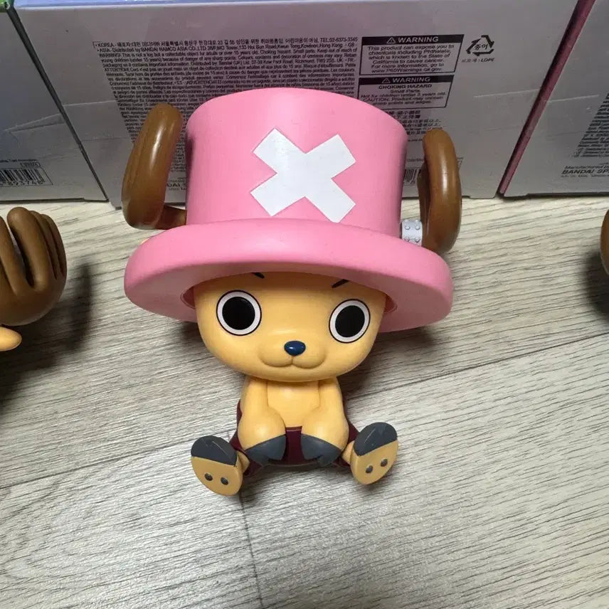 [BUNJANG] One Piece Soft Sofubi Mate Chopper Set of 3 / [개봉양품] 원피스 소프비메이트 쵸파 3종 일괄 판매