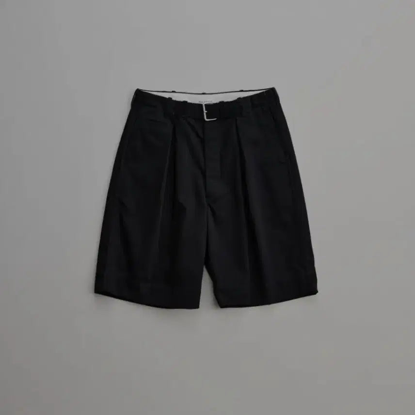 [BUNJANG] NICENESS METHOD 26SS Leather Belt Short Pants (Black, M) / NICENESS 나이스네스 26SS METHOD 블랙 M 새상품