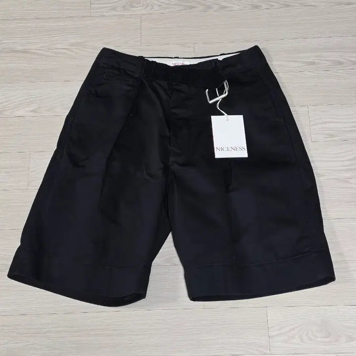 [BUNJANG] NICENESS METHOD 26SS Leather Belt Short Pants (Black, M) / NICENESS 나이스네스 26SS METHOD 블랙 M 새상품