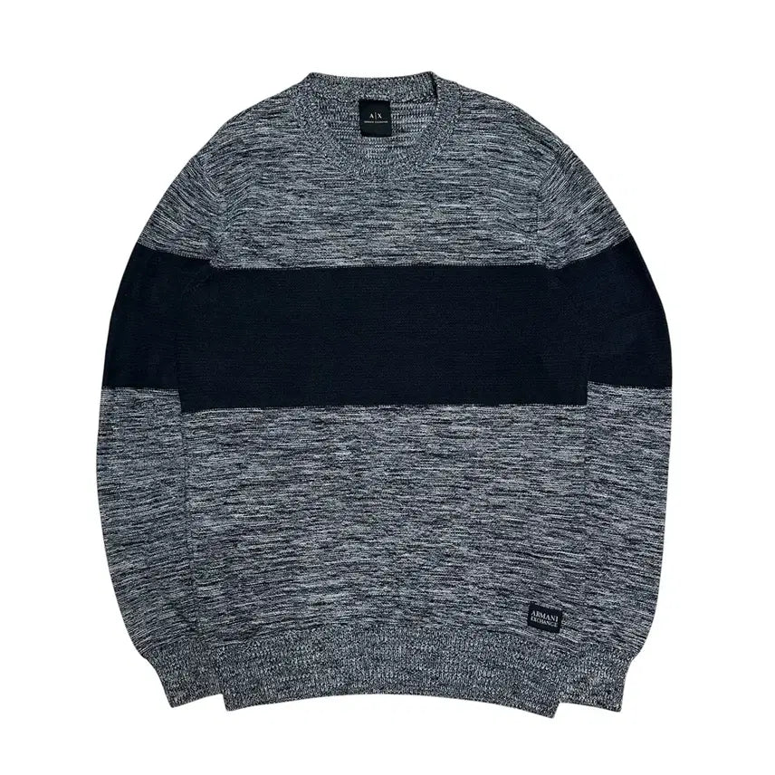 [BUNJANG] Armani Exchange Colorblock Knit Sweater / [XS] 아르마니 익스체인지 배색 니트
