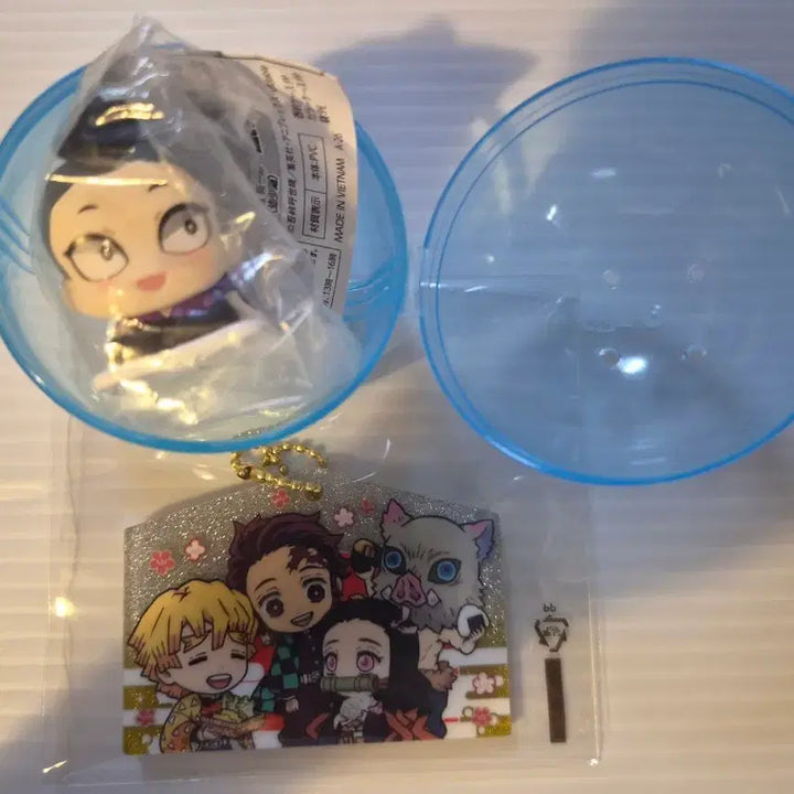 [BUNJANG] Demon Slayer Genya Gacha &amp; Acrylic Keychain Set / 귀멸의 칼날 굿즈 가챠 (겐야) &amp; 귀멸의칼날아크릴 키링 세트