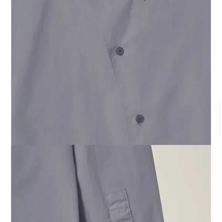 [BUNJANG] E E Charcoal Garment Dyed Curved Shirt / 이이 챠콜 남성용 셔츠
