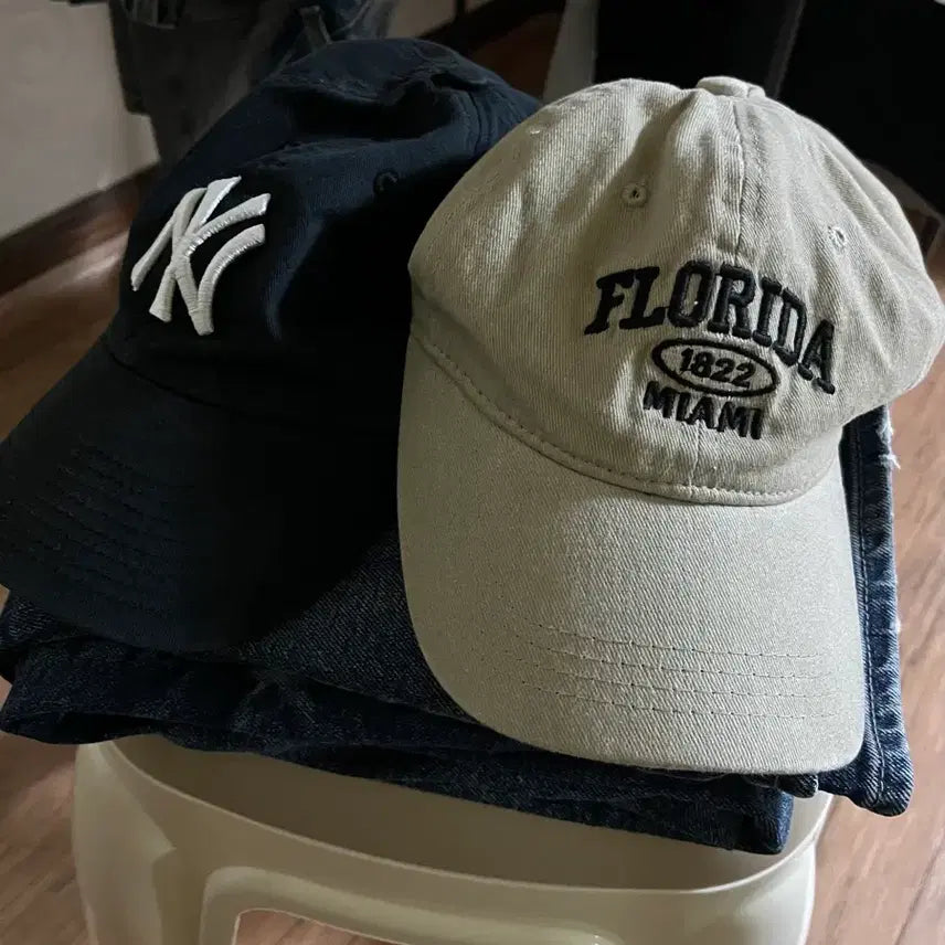 [BUNJANG] Daily Ball Cap Set (Black/Beige) / 데일리 볼캡 1+1 (블랙/베이지)