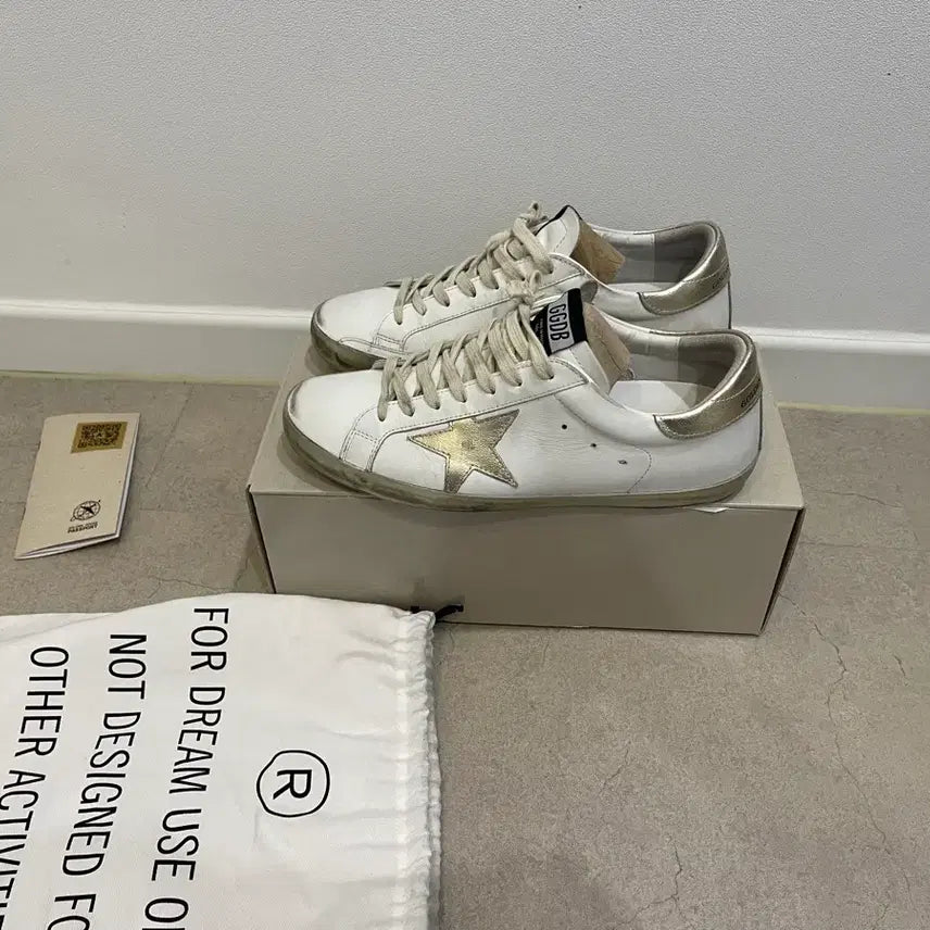 [BUNJANG] Golden Goose Superstar Sneakers White Gold Tab Size 42 / 골든구스 슈퍼스타 화이트 골드탭 스니커즈 42