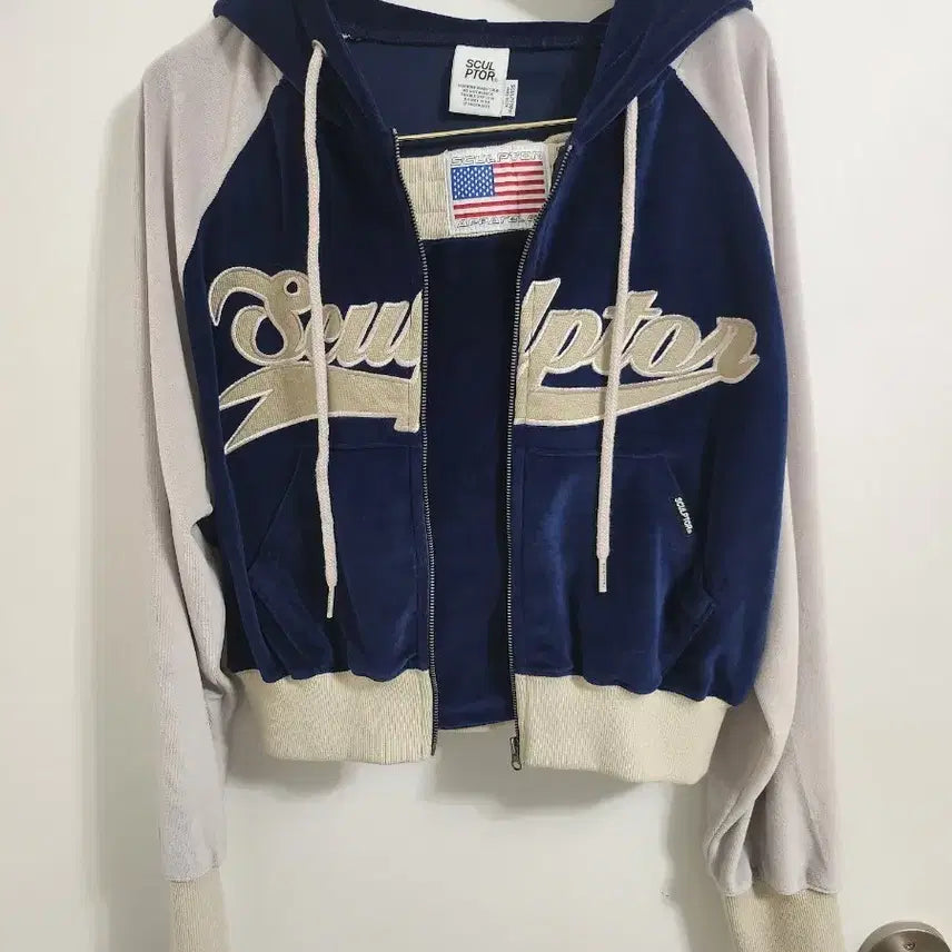 [BUNJANG] Sculptor Velvet Hooded Zip-Up Skirt Set / 스컬프터 벨벳후드집업 스커트세트<새상품>