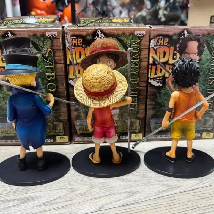 [BUNJANG] One Piece Grandline Children ASL Figure Bundle / [개봉양품/금고] 원피스 그랜드라인 칠드런 ASL 루피 사보 에이스