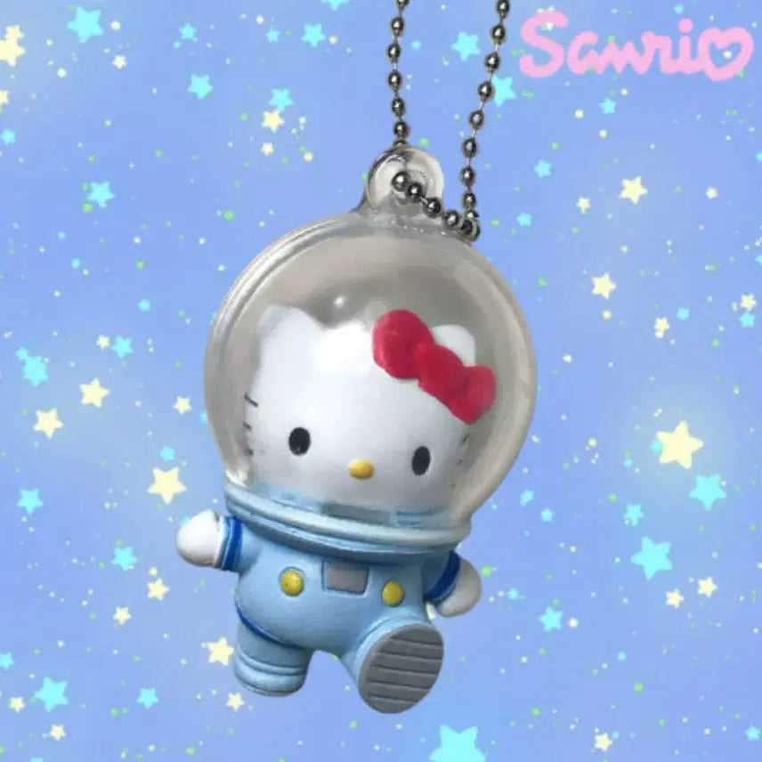 [BUNJANG] Sanrio Hello Kitty Astronaut Gachapon Keychain / 헬로키티 고전 가챠 우주인 키링