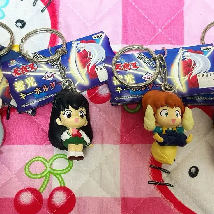 [BUNJANG] Inuyasha Gacha Keyring Bundle Set / 고전문구 이누야샤 피규어 가챠키링 일괄