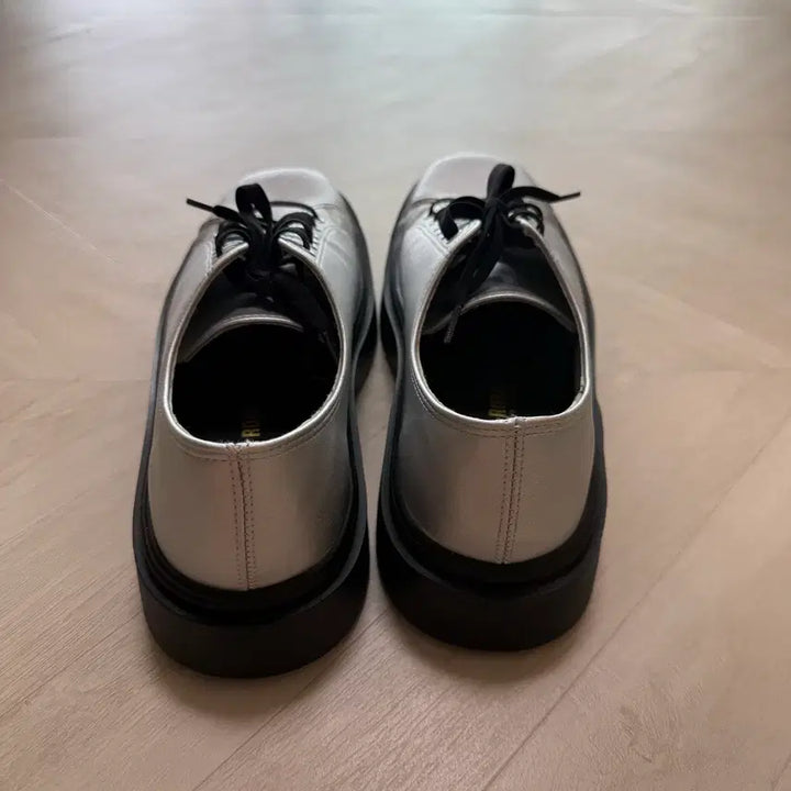 [BUNJANG] Wideroad Square Toe Sneakers Silver 280 / 위더로드 스퀘어토 스니커즈 실버 280