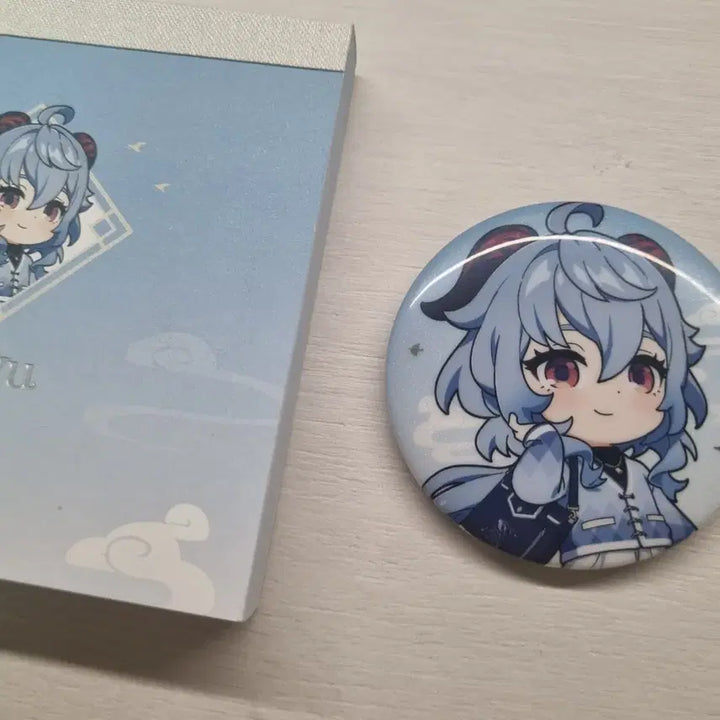 [BUNJANG] Genshin Impact Ganyu Can Badge and Memo Pad / 원신 감우 캔뱃지,메모지 팝니다!