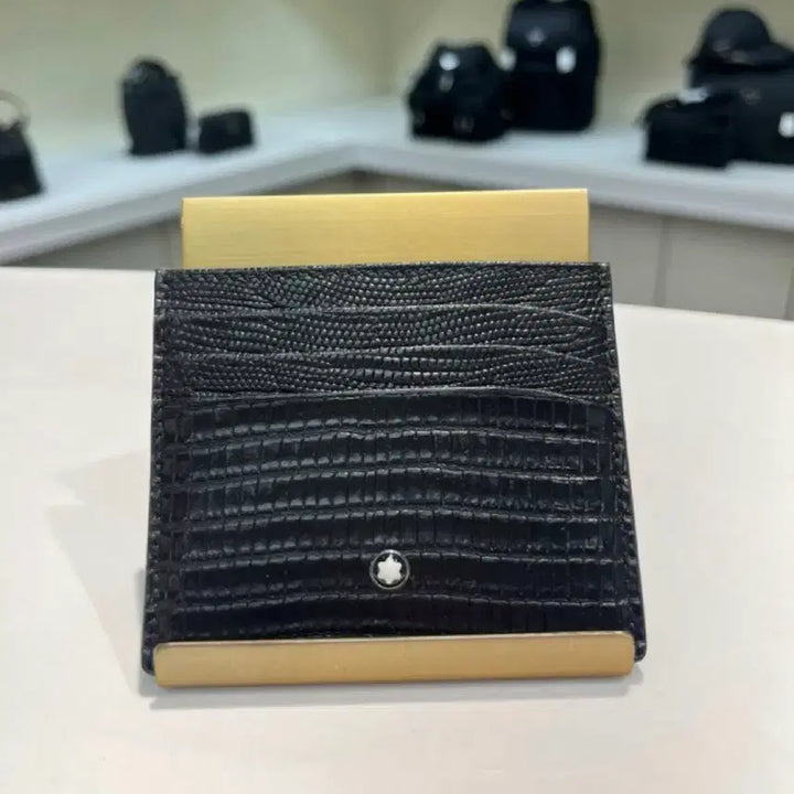 [BUNJANG] Montblanc Meisterstück Crocodile Leather Card Wallet / (미사용) 럭셔리 마이스터스튁 몽블랑 카드 지갑 6칸 악어가죽