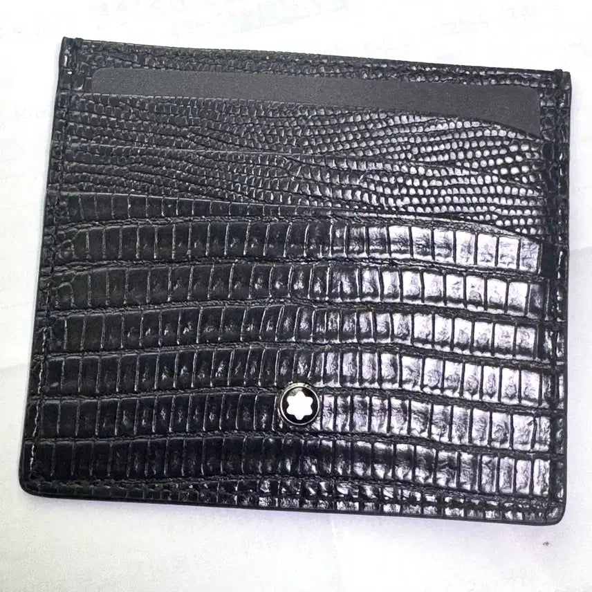 [BUNJANG] Montblanc Meisterstück Crocodile Leather Card Wallet / (미사용) 럭셔리 마이스터스튁 몽블랑 카드 지갑 6칸 악어가죽