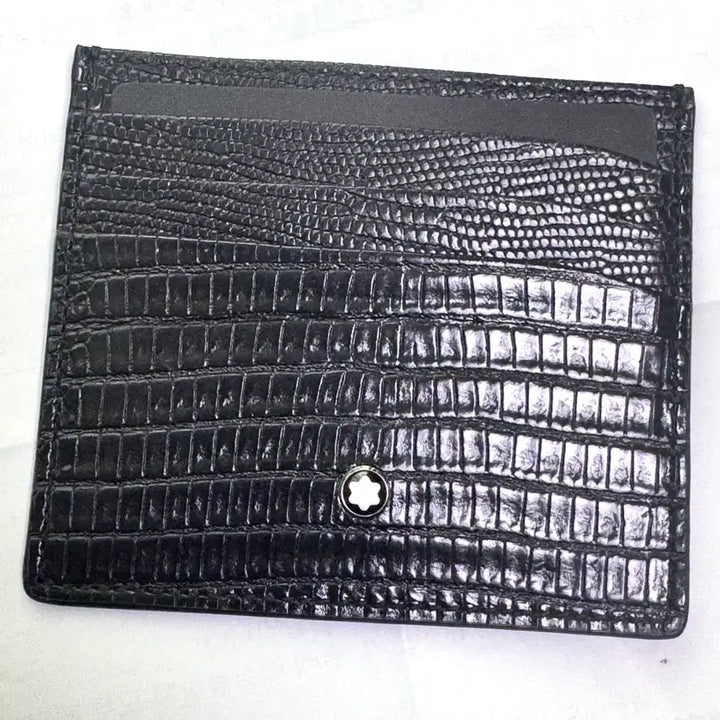 [BUNJANG] Montblanc Meisterstück Crocodile Leather Card Wallet / (미사용) 럭셔리 마이스터스튁 몽블랑 카드 지갑 6칸 악어가죽