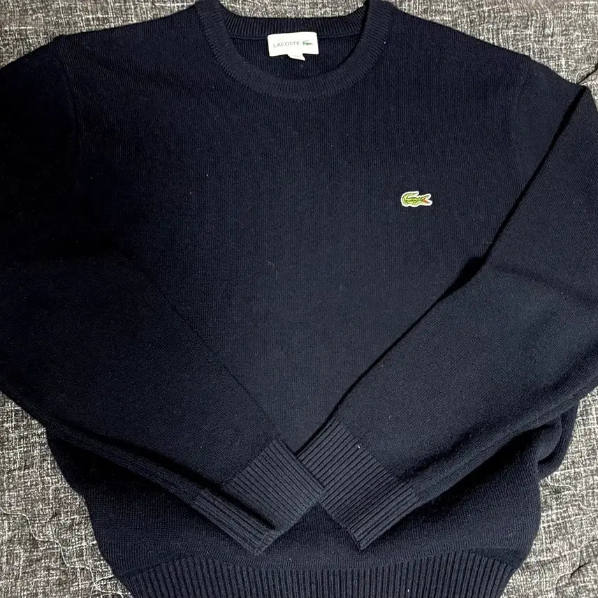 [BUNJANG] Lacoste Navy Knit Sweater / 라코스테 네이비 니트