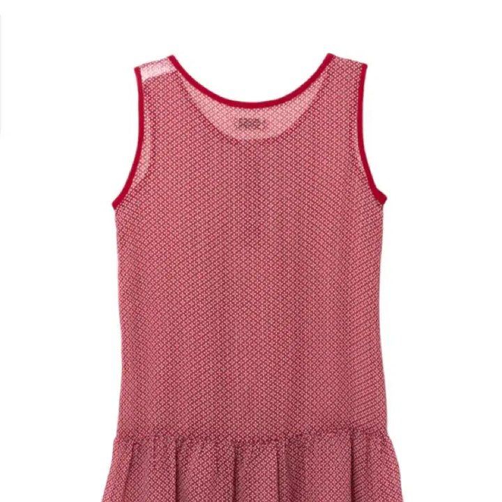 [BUNJANG] Kim Ah-hop Apple Pintuck Sleeveless Dress Red / 김아홉 애플 핀턱 슬리브리스 원피스 레드