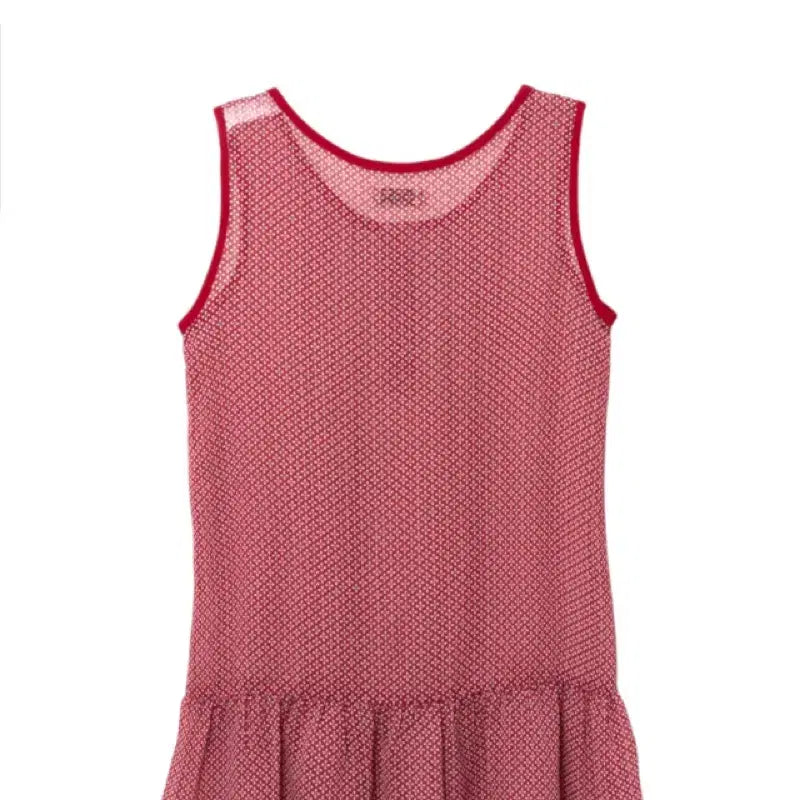 [BUNJANG] Kim Ah-hop Apple Pintuck Sleeveless Dress Red / 김아홉 애플 핀턱 슬리브리스 원피스 레드