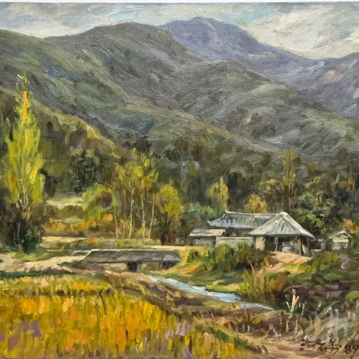 [BUNJANG] Ha Seok-man Landscape Oil Painting (No. 12) / 서양화가(하석만)산수화 유화 풍경화(12호)F