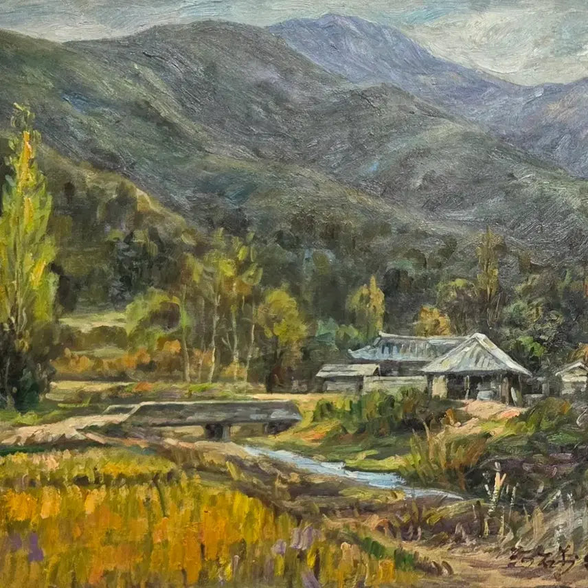 [BUNJANG] Ha Seok-man Landscape Oil Painting (No. 12) / 서양화가(하석만)산수화 유화 풍경화(12호)F