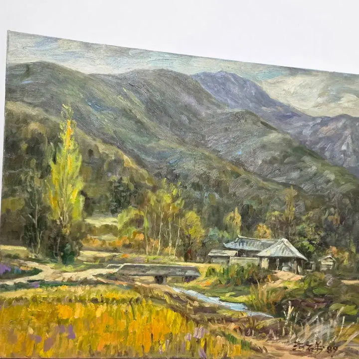 [BUNJANG] Ha Seok-man Landscape Oil Painting (No. 12) / 서양화가(하석만)산수화 유화 풍경화(12호)F