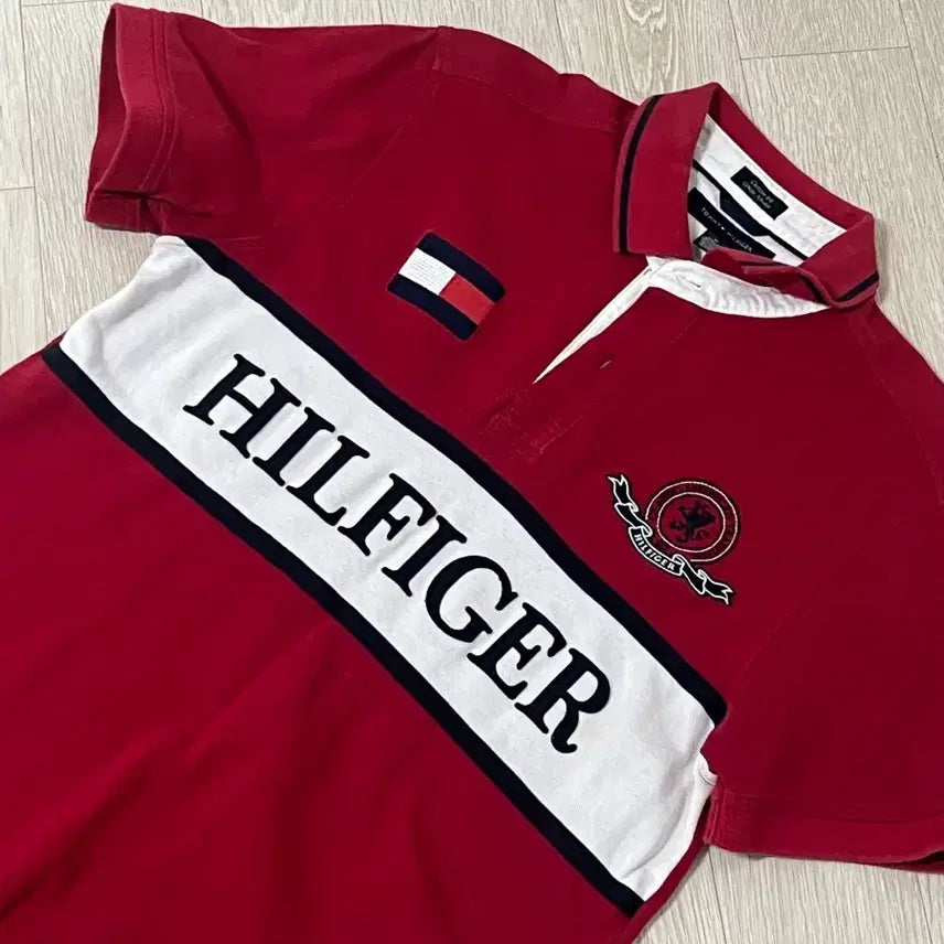 [BUNJANG] Tommy Hilfiger Big Logo Polo T-Shirt / 타미힐피거 빅로고 카라티