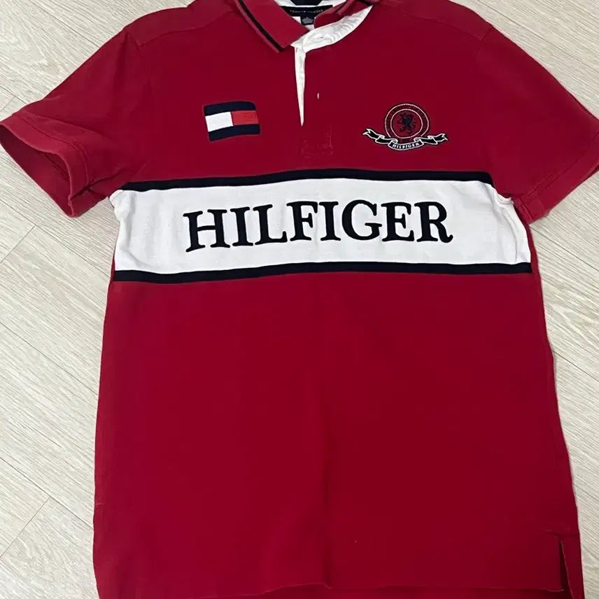 [BUNJANG] Tommy Hilfiger Big Logo Polo T-Shirt / 타미힐피거 빅로고 카라티
