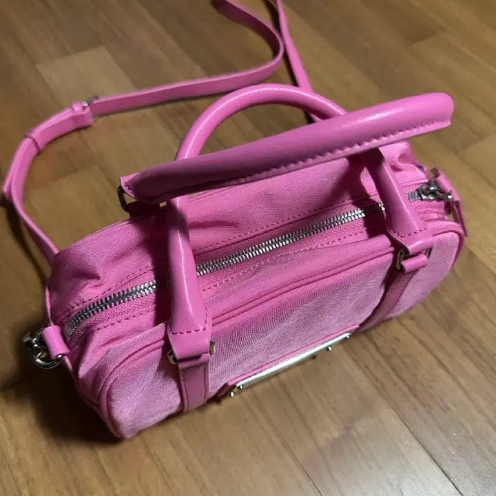 [BUNJANG] Matinking Fabric Baby Sporty Tote Bag Dark Pink / 마뗑킹 패브릭 베이비 스포티 토트백 다크 핑크 크로스백 숄더백