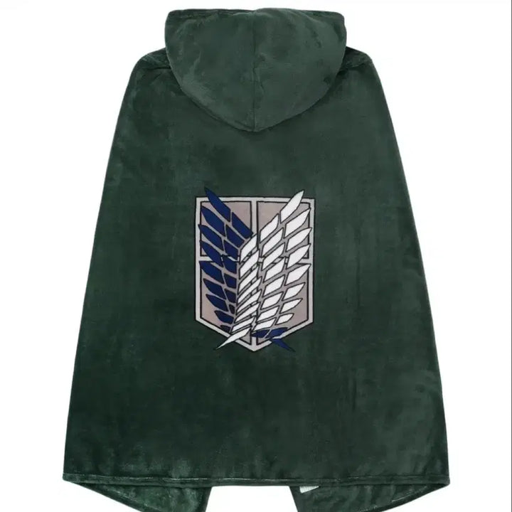 [BUNJANG] Frankfurter x Attack on Titan Survey Corps Cape Blanket / [미개봉] 프랭크버거 x 진격의 거인 조사병단 망토 담요