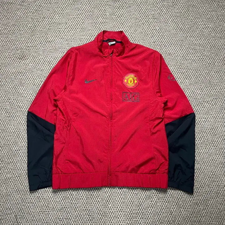 [BUNJANG] Nike Manchester United 09-10 Windbreaker Red Size M / 나이키 맨유 09-10 바람막이 레드 M