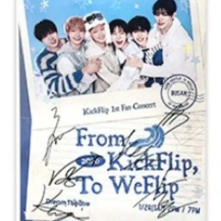 [BUNJANG] Kickflip Signed Poster / 킥플립 싸인 포스터