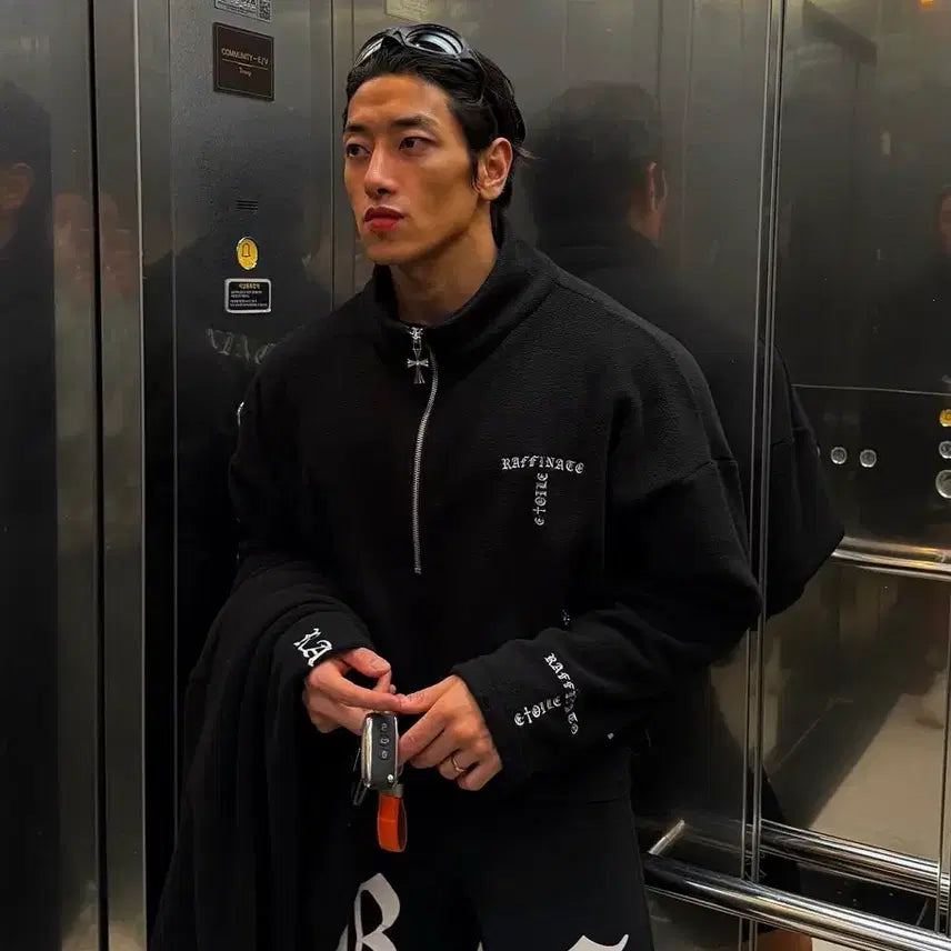 [BUNJANG] Rapinato Fleece Jacket Black 52 / 라피나토 후리스 블랙 52 사이즈 새상품 판매합니다.