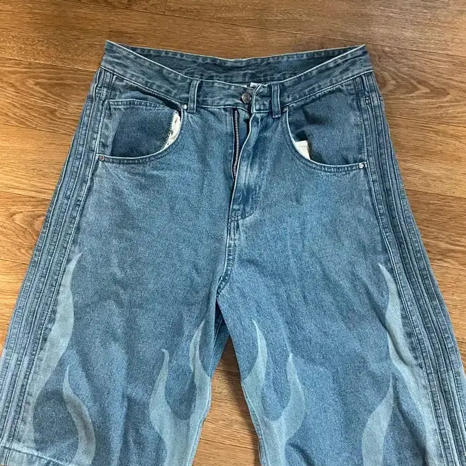 [BUNJANG] Adidas Frame Denim Shorts / 아이다스 프레임 데님 반바지