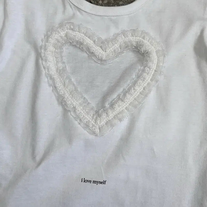 [BUNJANG] Dong Eun Heart Tee Slogan Short Sleeved T-Shirt / 동은 하트티 slogan short sleeved t-shirt