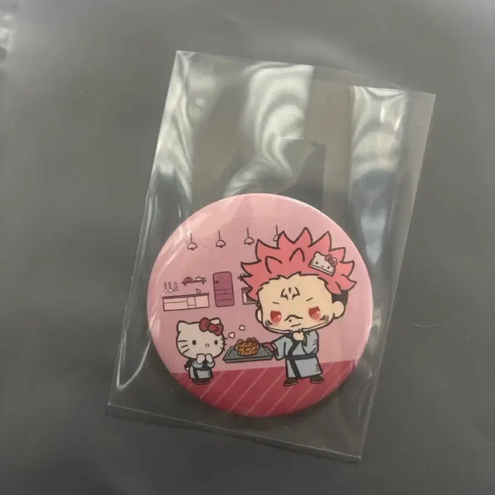 [BUNJANG] Jujutsu Kaisen Sukuna Sanrio Collaboration Badge / 주술회전 스쿠나 산리오 콜라보 캔뱃지