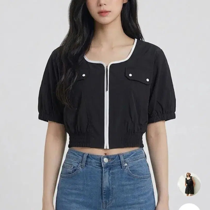 [BUNJANG] EGOIST Black Cropped Jumper / 에고이스트 점퍼